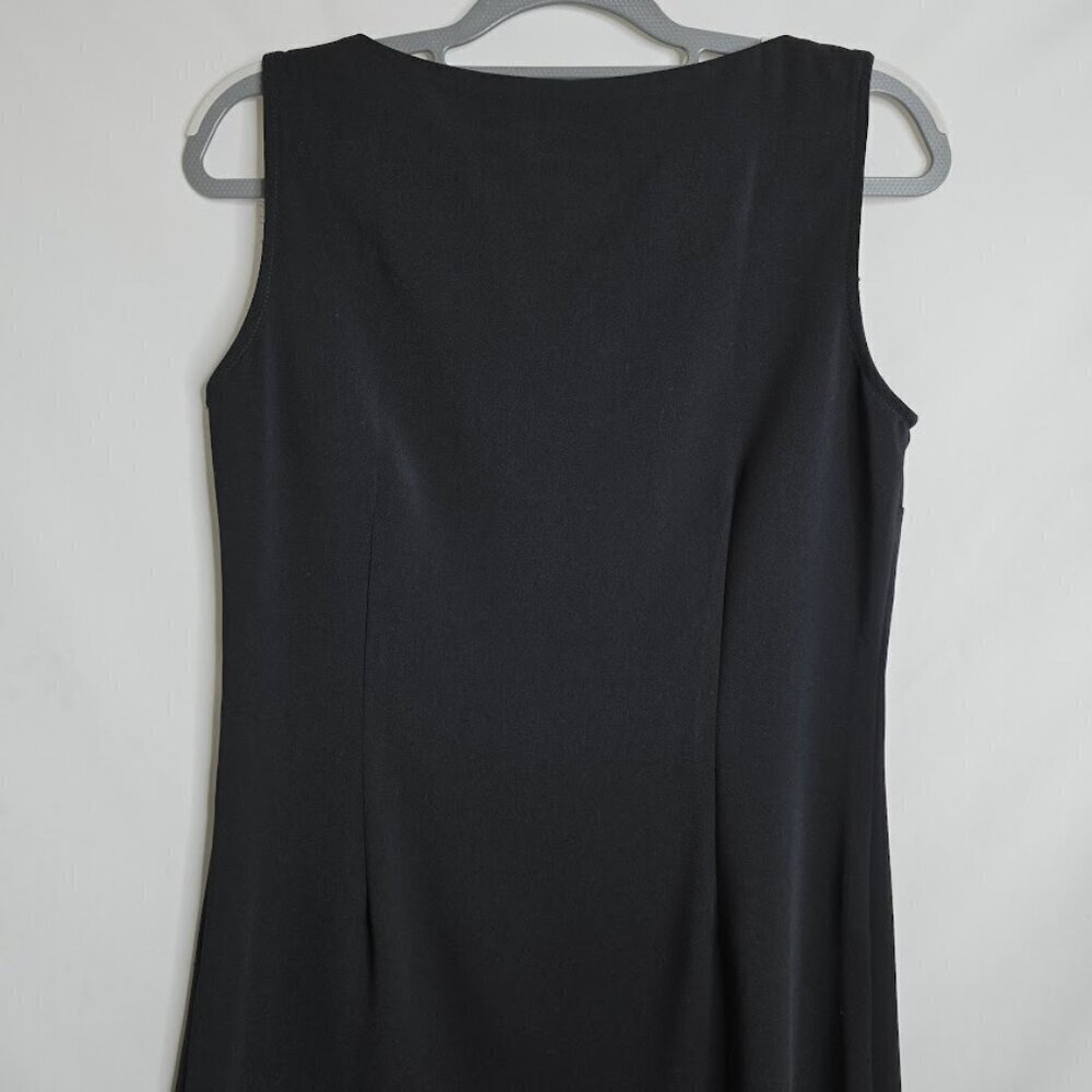 COLDWATER CREEK Y2K Dress BLACK size S Chic Elegant Minimalist Party Sleeveless - Picture 7 of 7